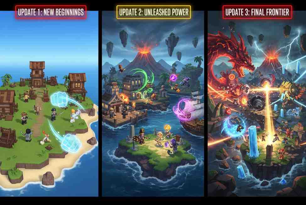 Roblox Blox Fruits 6 Blox Fruits islands evolving over time