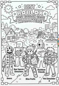 Roblox Coloring Pages 3 roblox coloring art best games